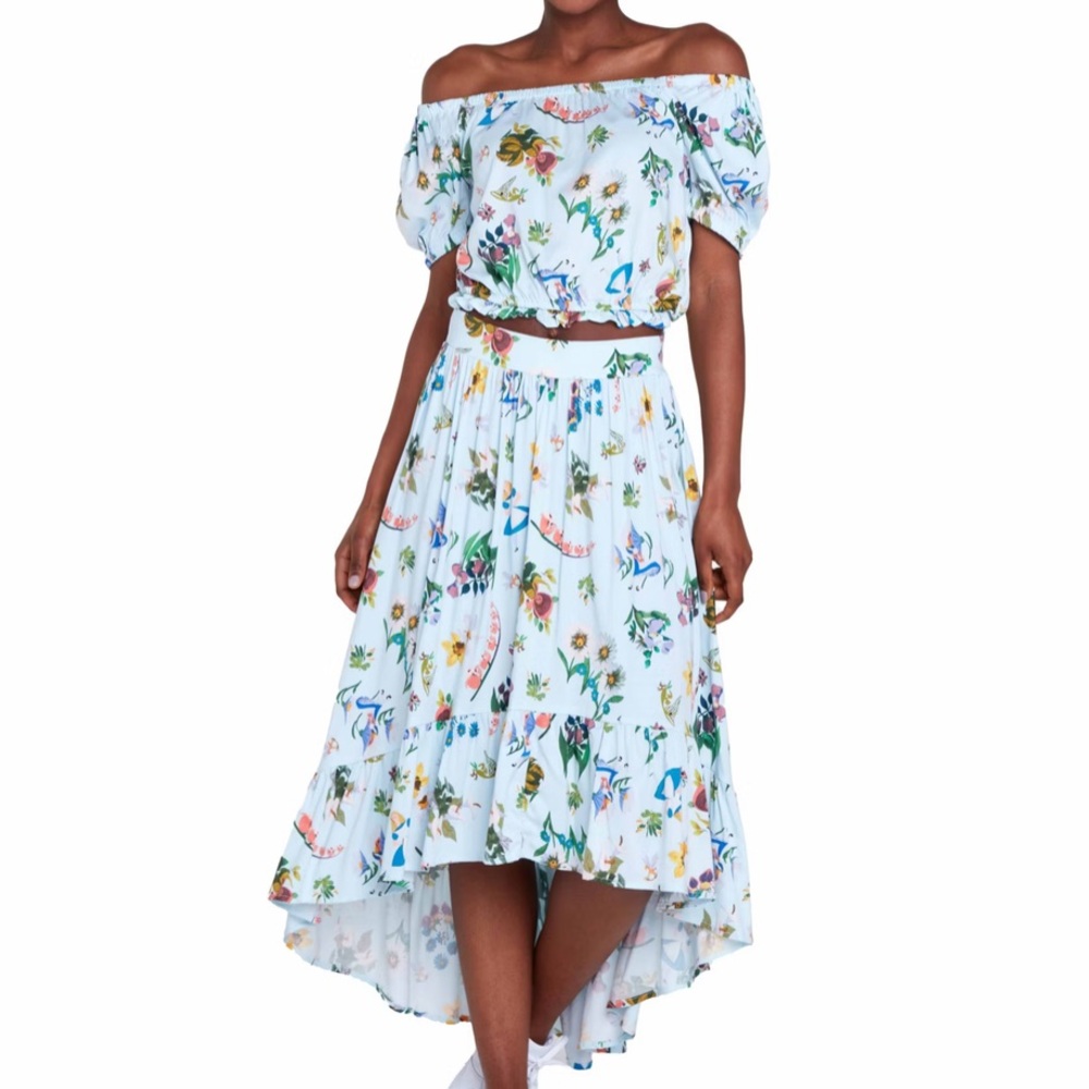 Disney Her Universe Mary Blair Alice in Wonderland Floral Skirt Set